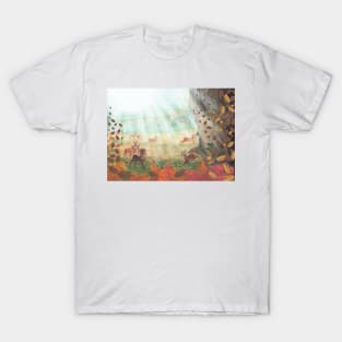 Roe Deer in Forest Sunlight T-Shirt